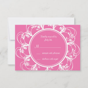 Fúcsia RSVP floral extravagante