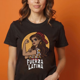 Fuerza latina desenhou uma camisa espanhola para e