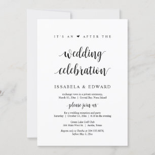 Fuga, É uma festa após o casamento Convite