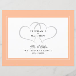 Fuga Romântica Nós Amarramos o Nó Sr & Sra Peach C