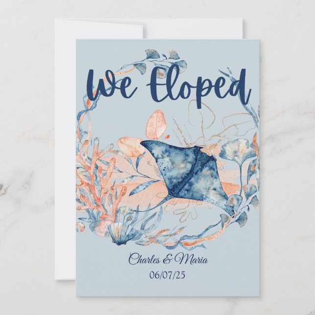 Fugiu Com o Anúncio de Casamento do Mar (Frente)