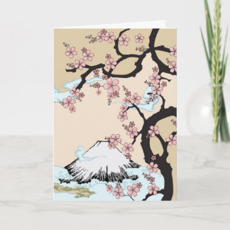 Fuji e cartão de Sakura
