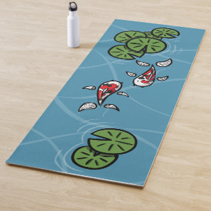 Fuku e Heiwa o tapete de Yoga Koi