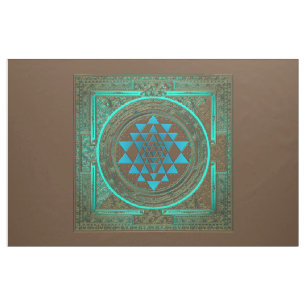 Fulgor da água de Sri Yantra - tecido