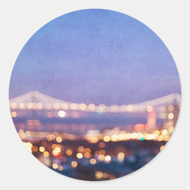 Fulgor da ponte da baía - etiqueta de San (Frente)