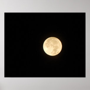 Full Moon 20x16 Poster Print Wall Art Decor