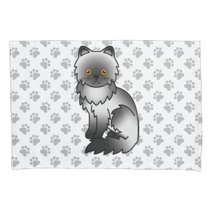 Fumaça Gato de Cartoon Persa e Pinças