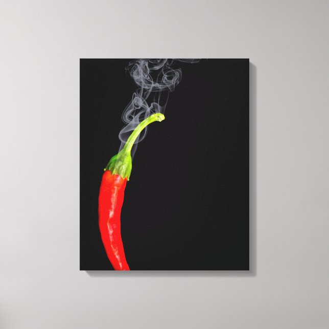 Fumando Canvas de pimenta quente quente (Frente)