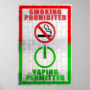 Fumar proibido, Vaping permitiu o poster