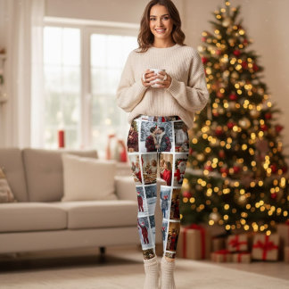 Fun Christmas Collage Leggings