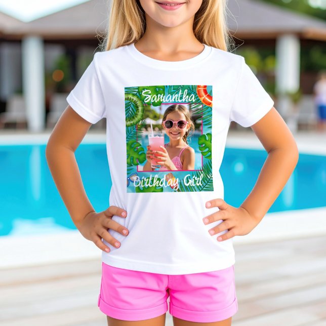 Fun Pool Party Guest of Honor T-Shirt (Criador carregado)