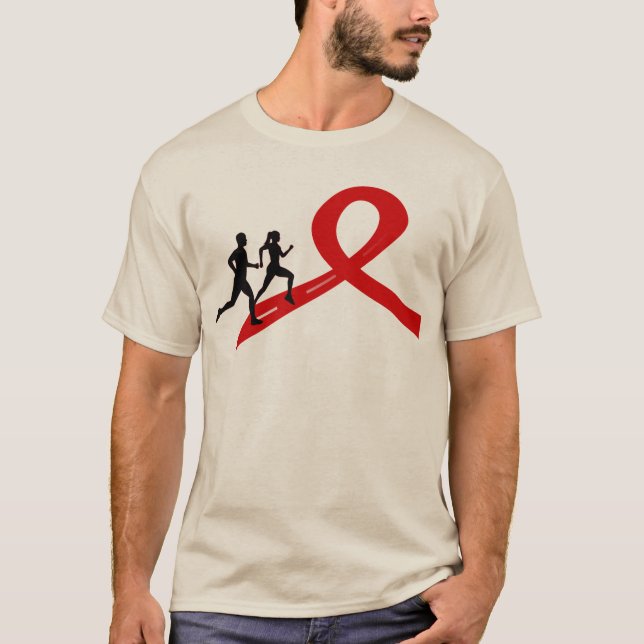 Funcionamento para um vermelho do t-shirt da causa (Frente)