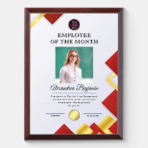 Funcionário Da Empresa Do Logotipo Do Mês