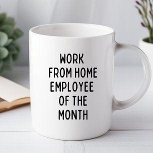 Funcionário de Trabalho em Casa Caneca de Escritór
