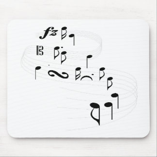 Funcionarios e notas de enrolamento Mousepad