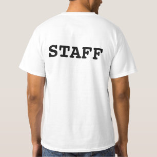 Funcionarios - Letras Pretas - Camisa de Letra T