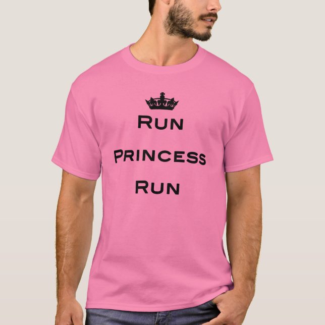 Funcione a princesa Funcionamento T-shirt (Frente)