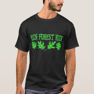 Funcione t-shirt escuros funcionados floresta