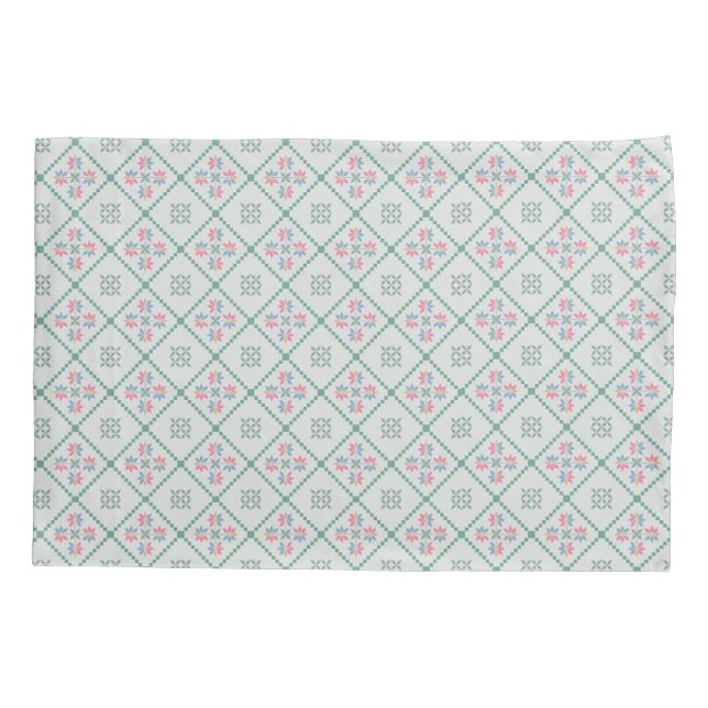 Funda de almofada com um padrão geométrico simples (Verso)