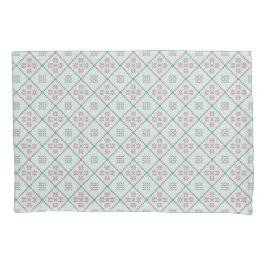 Funda de almofada com um padrão geométrico simples