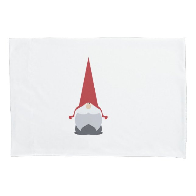 Funda de almofada de gnomo de Natal (Frente)