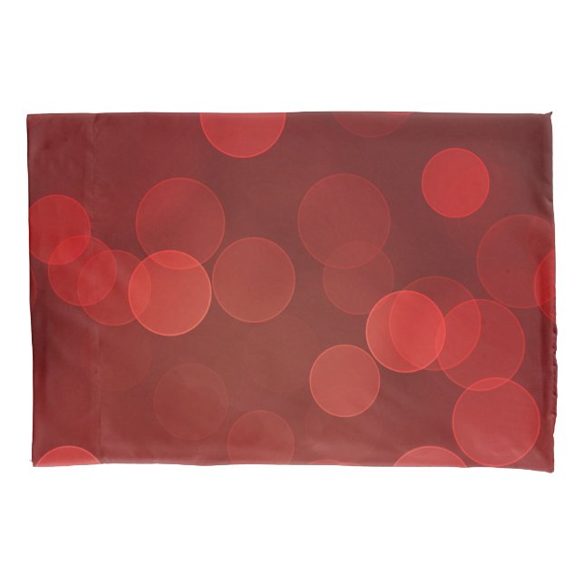 Funda de travesseiro com círculo vermelho (Frente)