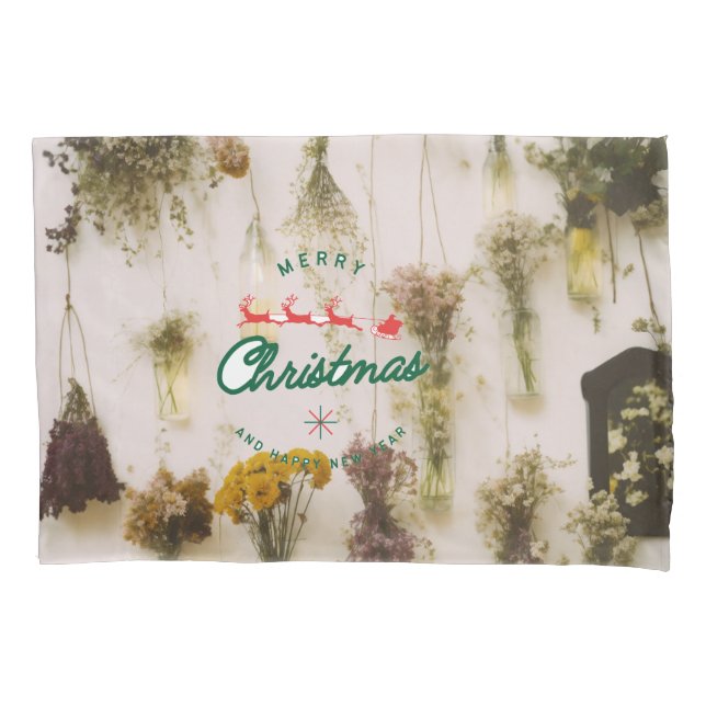 Funda de Travesseiro Feliz Natal (Frente)
