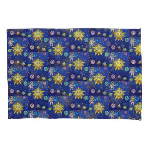 Funda de Travesseiro Padrão Sonhos de Infância