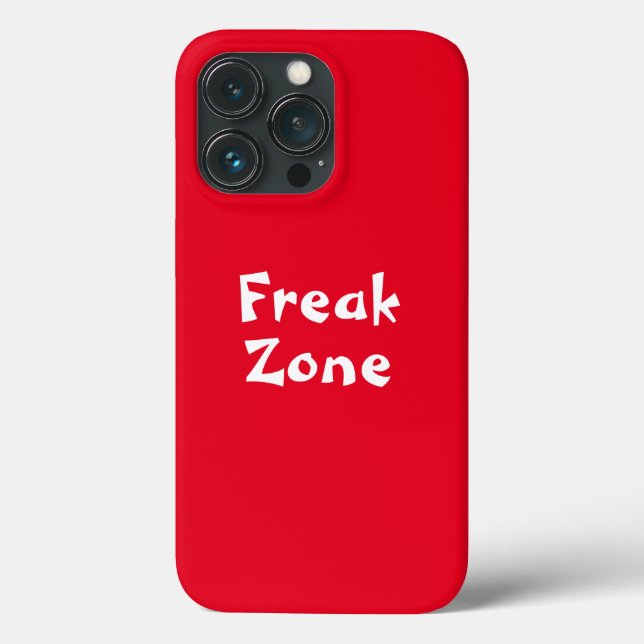 Funda para iphone com fundo vermelho e fonte branc (Verso)