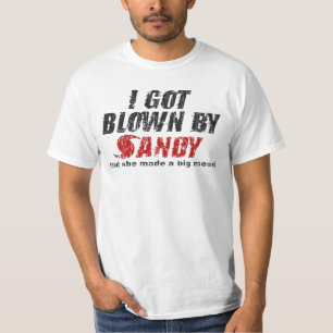 Fundido por Sandy afligiu o t-shirt de Sandy do