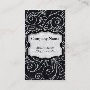 Fundo abstrato floral do cartão de visita