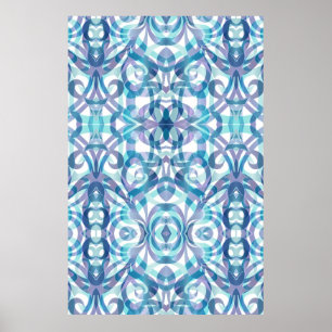 Fundo abstrato floral do poster