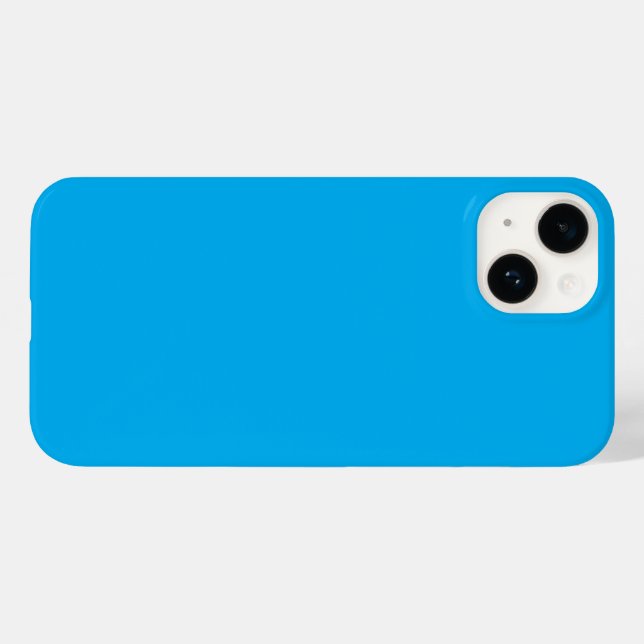 Fundo Azul Ciano Sólido | Estilo Minimalista de Ve (Verso (horizontal))