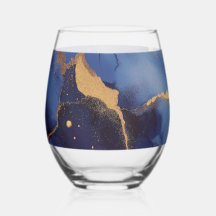 Fundo azul com listras e pontos dourados