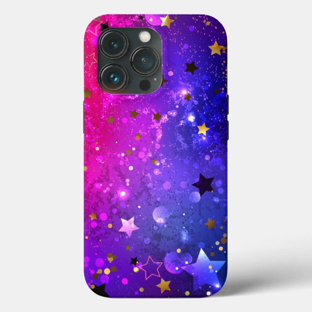 Fundo Azul Cor-de-rosa brilhante (Verso)