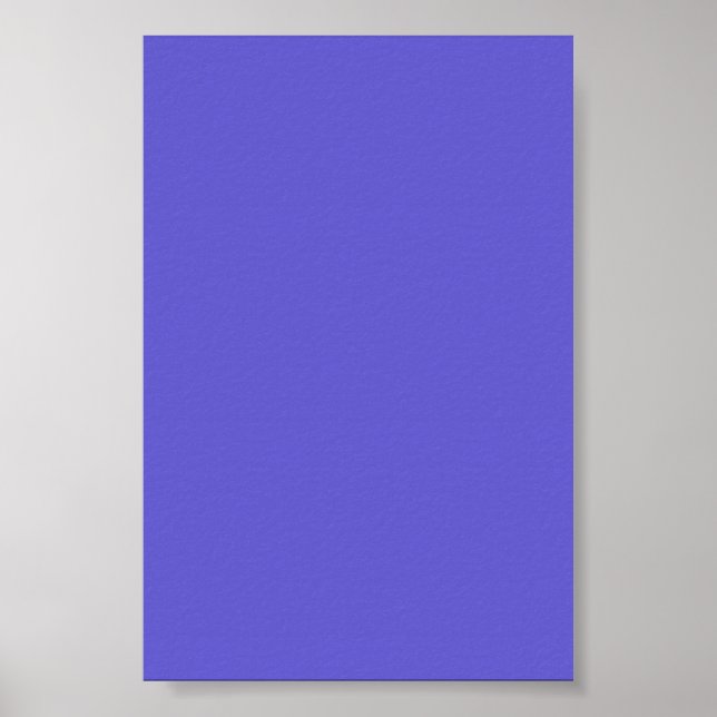 Fundo Azul de Cornflower em um Poster (Frente)