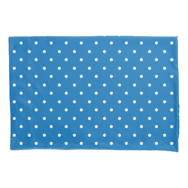 Fundo azul sem emendas padrão de bolinhas  (Frente-Esquerda)