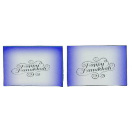 Fundo Branco Azul de 2 tons Feliz Hanukkah