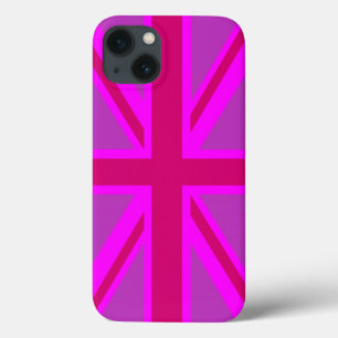 Fundo da bandeira britânica da Fushia Union Jack