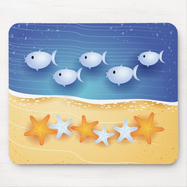 Fundo da praia, mousepad (Frente)