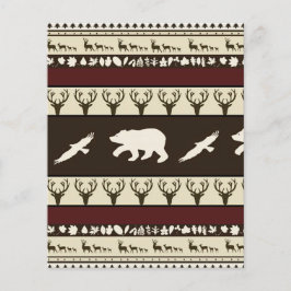 Fundo de álbum de recortes de bosques de outono