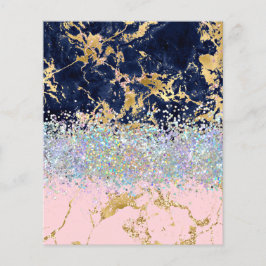 Fundo de álbum de recortes de mármore e brilho