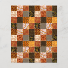 Fundo de álbum de recortes de patchwork de outono