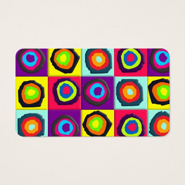 Fundo de círculos coloridos (Frente)