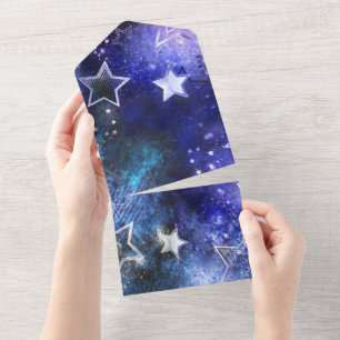Fundo de Espaço com Estrelas
