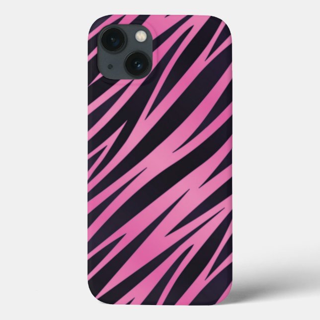 Fundo de faixa de zebra rosa (Verso)