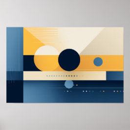 Fundo de formas geométricas Poster