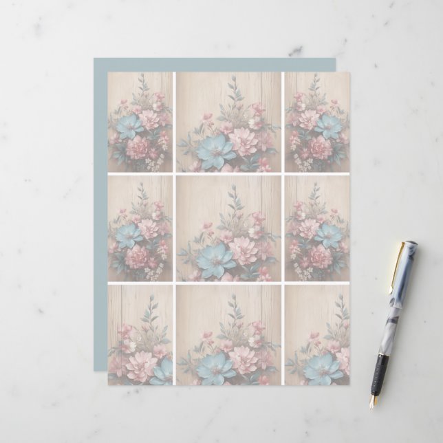 Fundo de luz suave da sombra das flores (Frente/Verso In Situ)