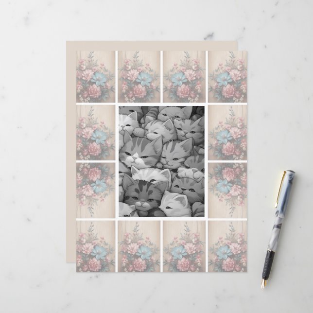 Fundo de luz suave da sombra das flores (Frente/Verso In Situ)