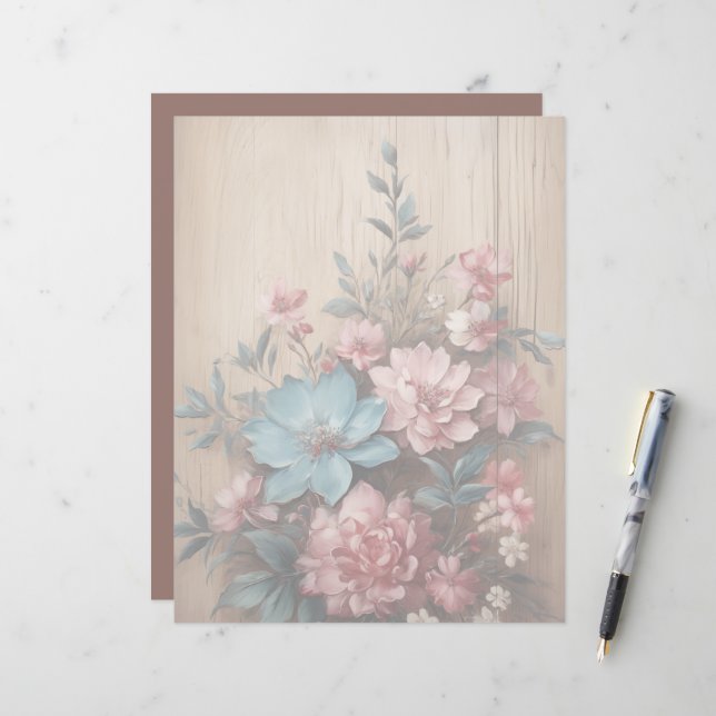 Fundo de luz suave da sombra das flores (Frente/Verso In Situ)